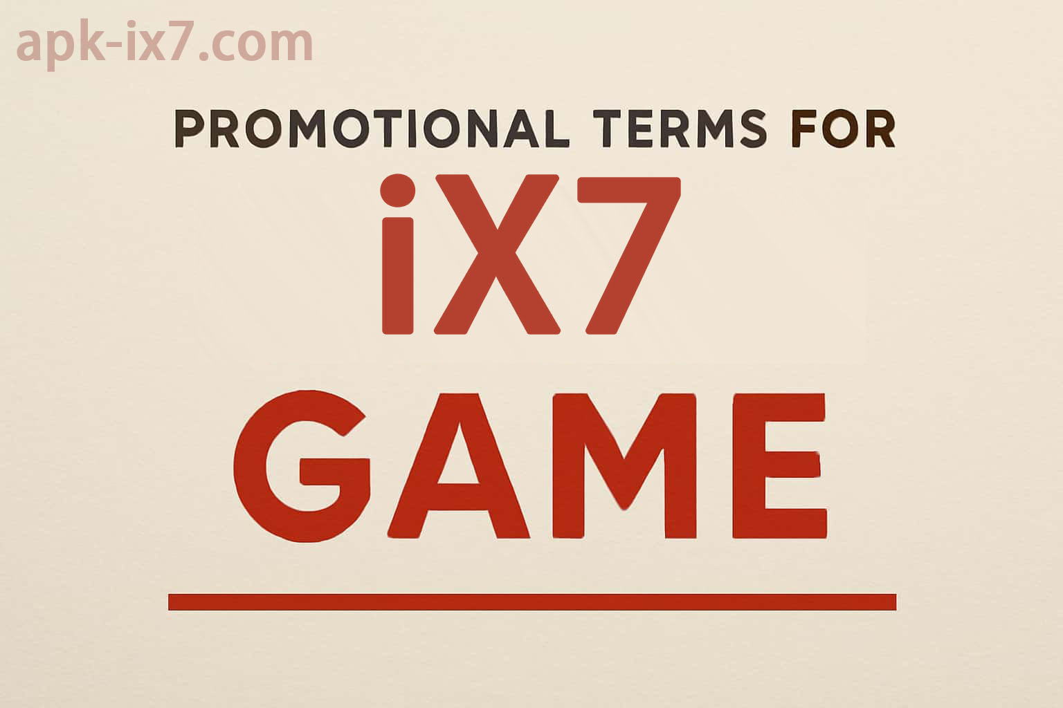 IX7 Promotion Rules: Dates and Eligibility