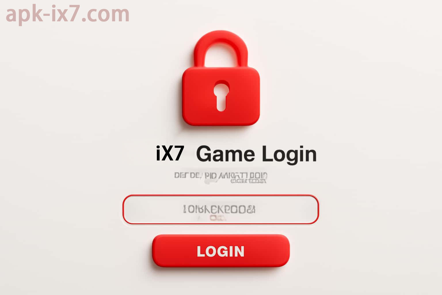 Secure IX7 login and password recovery screen